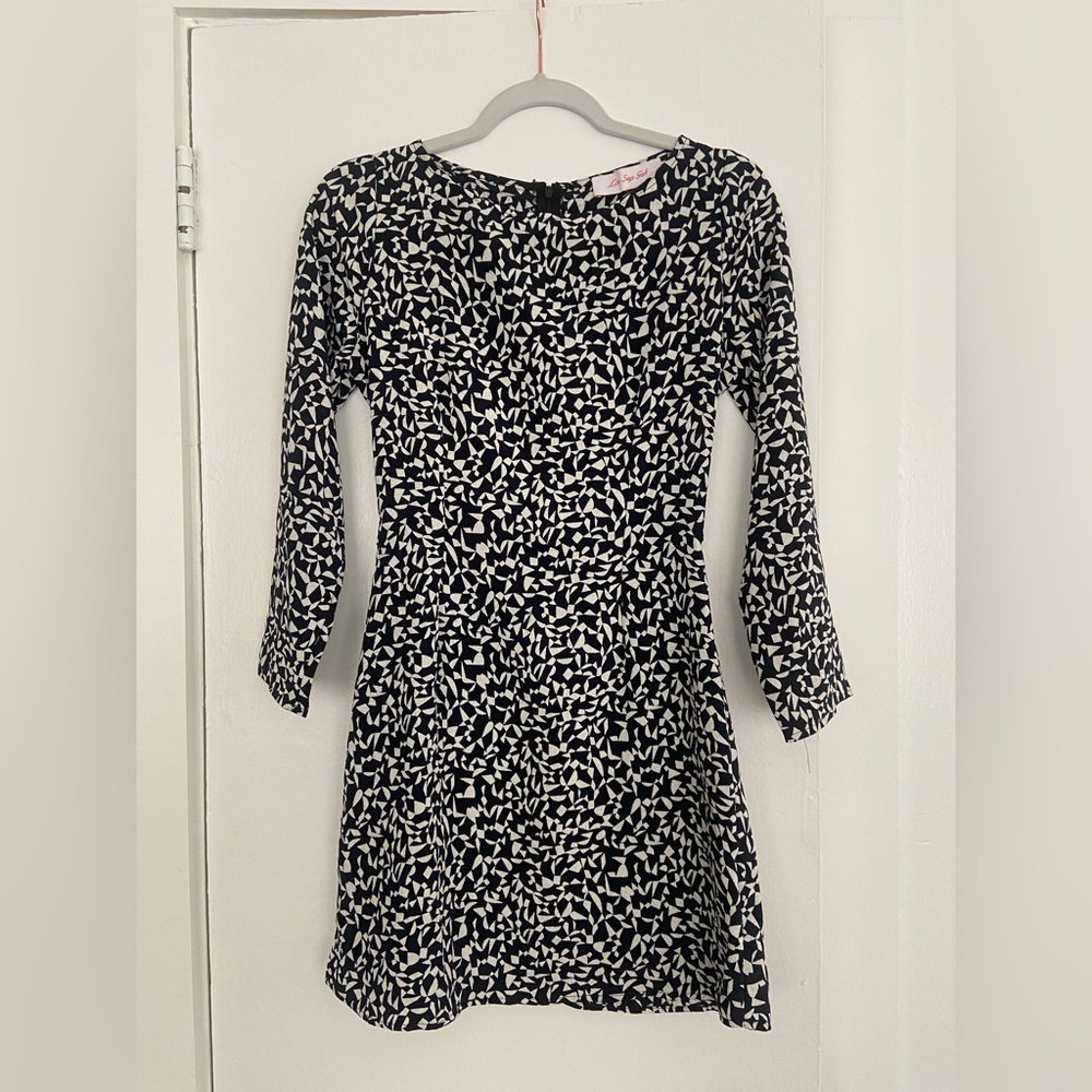 Lisa Says Gah Ynez Dress Black and White